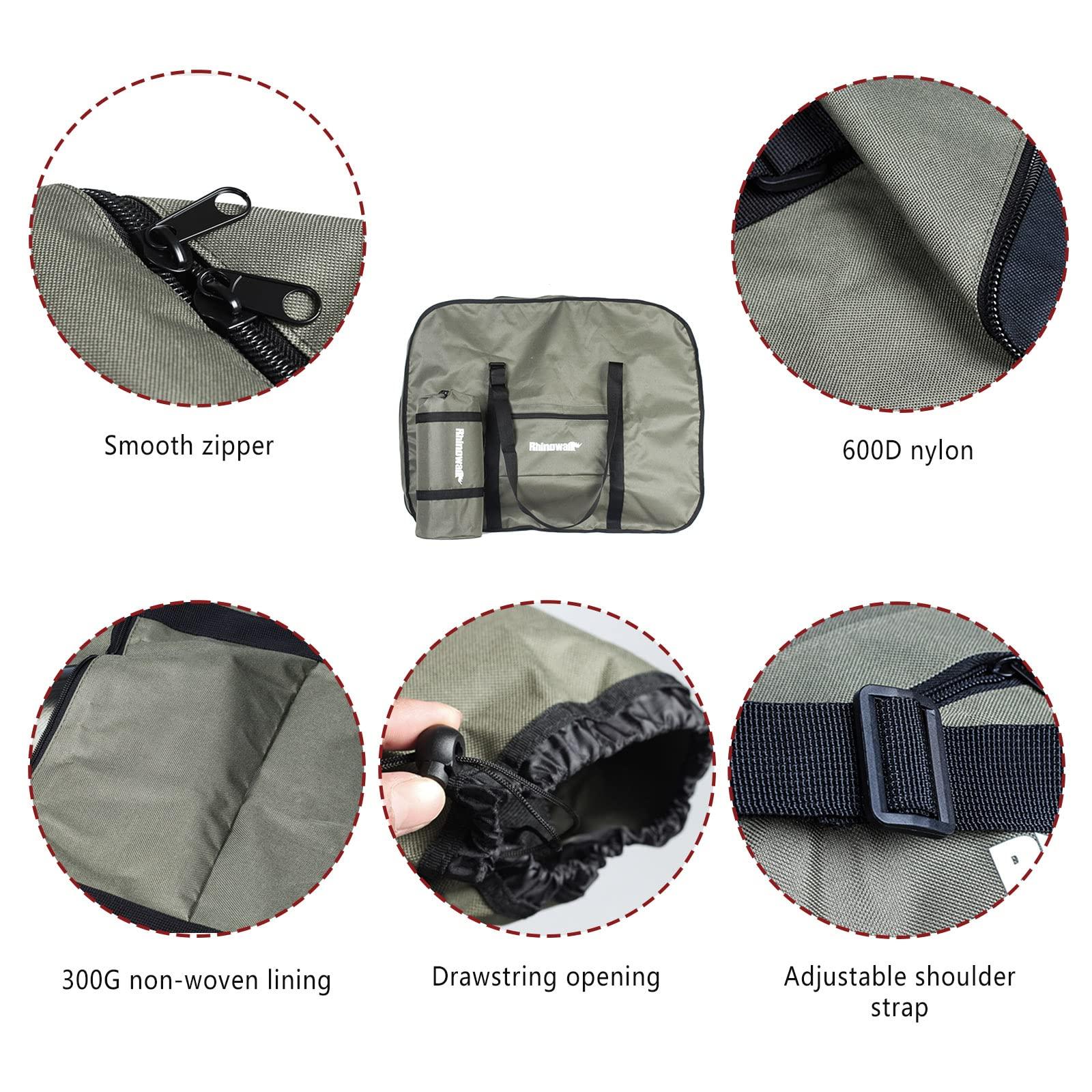 CamGo CamGo 20 Inch Folding Bike Bag - Wear-Resistant Bicycle Travel Case Outdoors Bike Transport Bag for Cars Train Air Travel (Army Green, 20 inch)