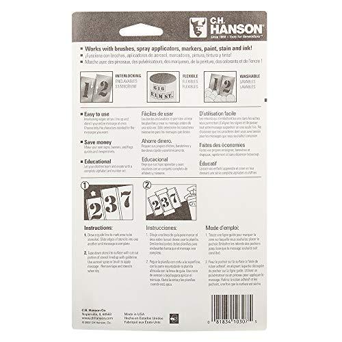 CH Hanson Hanson Numeral Stencil Set, Brass