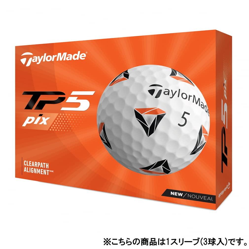 TaylorMade Taylor Made TP5 Pix Golf Balls, 5 Pieces, 2021 Model, White