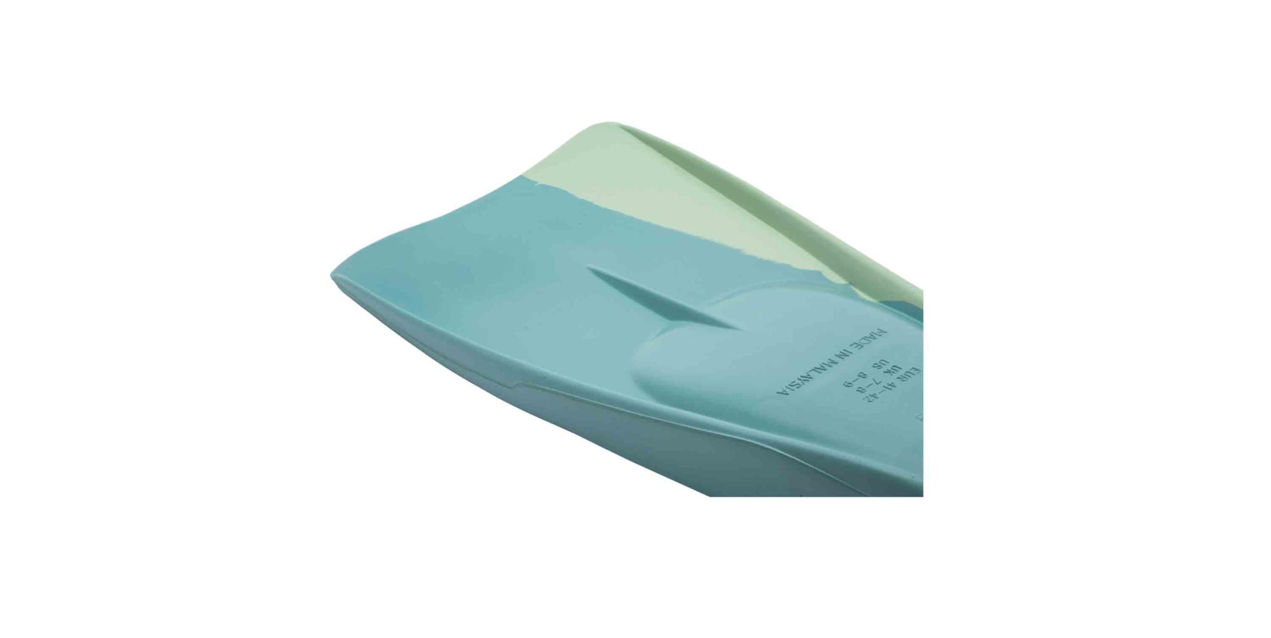 Riffe Riffe Kicks Rubber Swim Fins (Blue Mint, 43/44 (10-11))