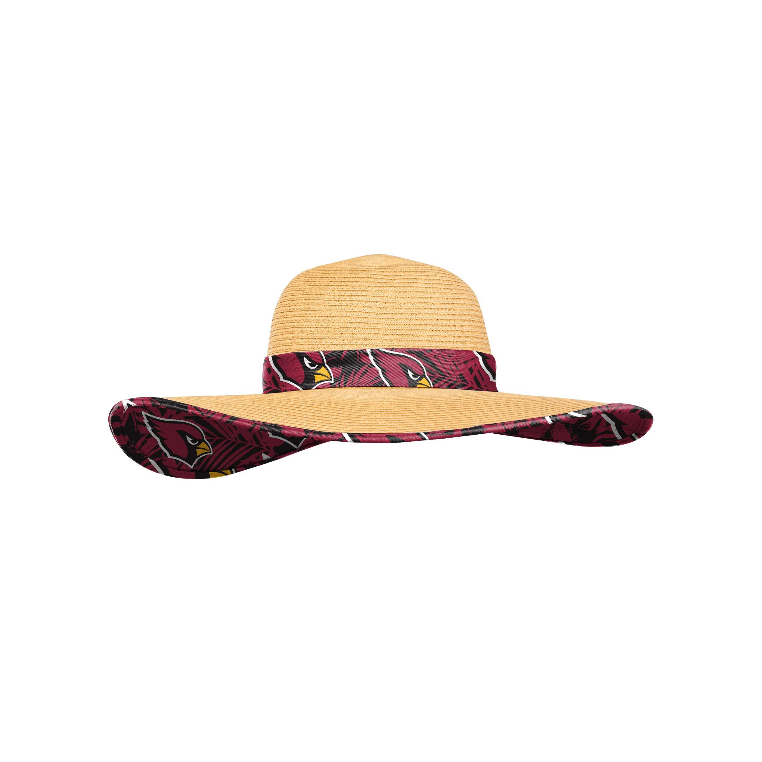 FOCO FOCO Arizona Cardinals NFL Womens Floral Straw Hat