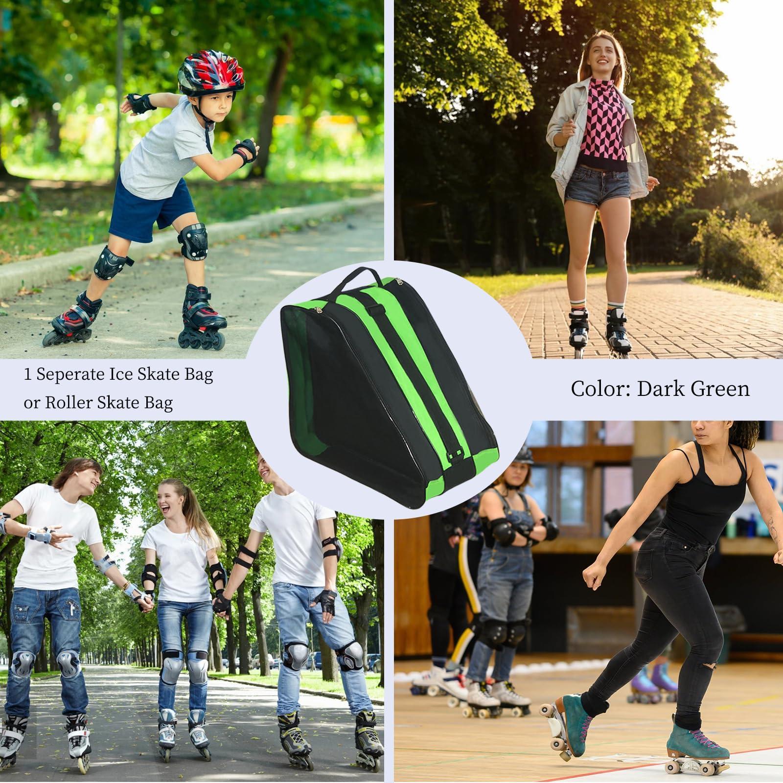 Gooyule Gooyule Ice Skate Bag - Large Capacity Skating Bag Fits Quad, Inline and Most Roller Skate Accessories