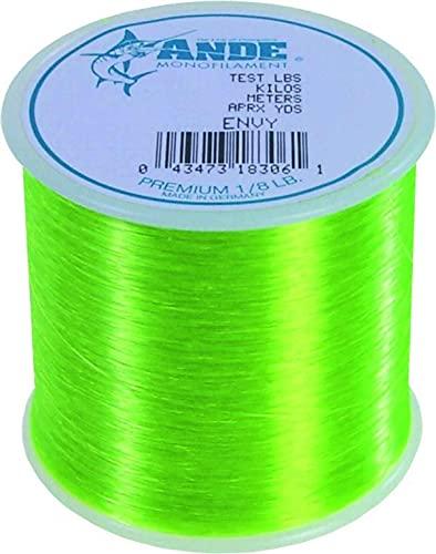 ANDE Ande A18-8GE Premium Monofilament Fishing Line 1/8-Pound Spool, 8-Pound Test, Bright Green Finish