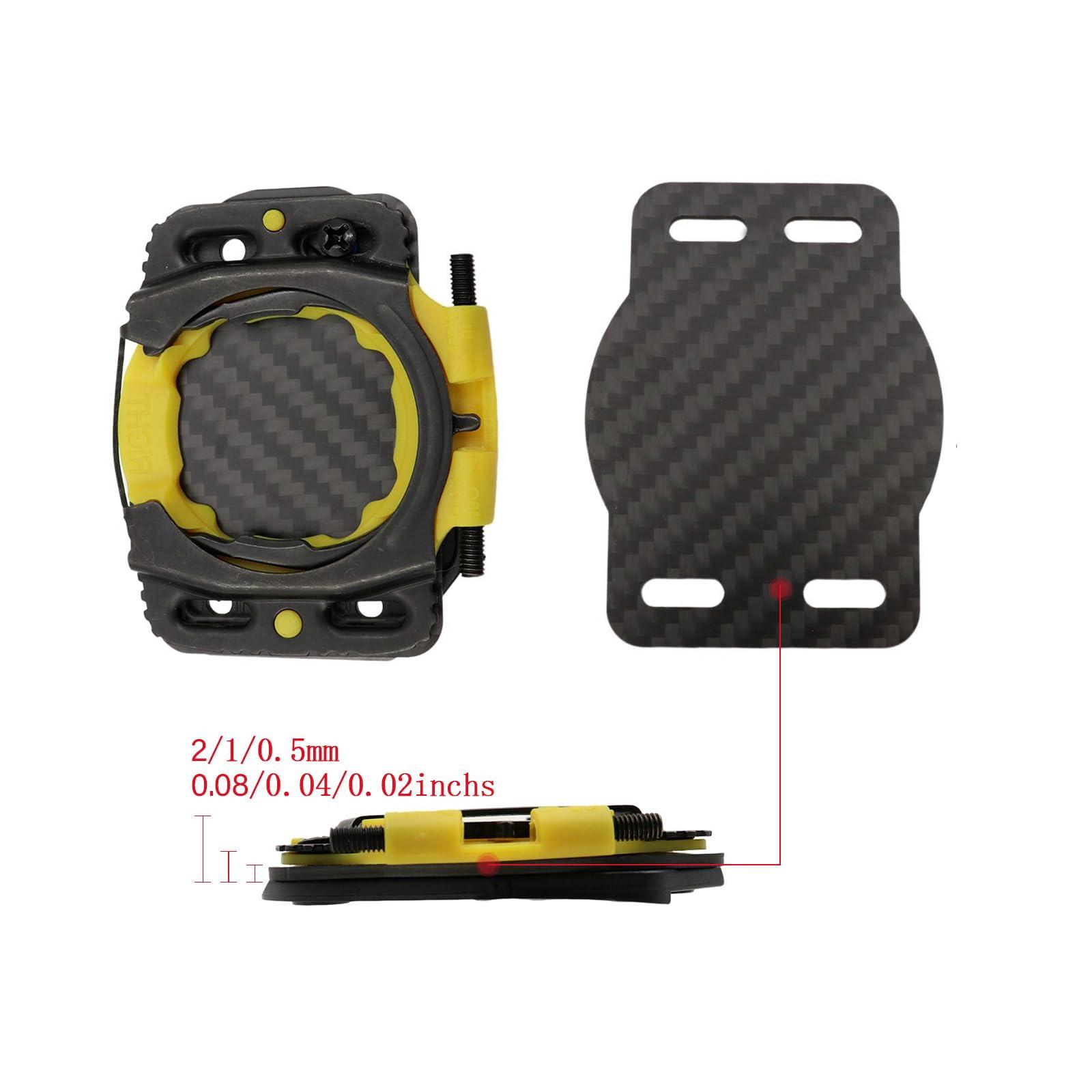 Specialookbmc Specialookbmc Leg Length Cleat spacers shims for SPEEDPLAY Zero for Wahoo Pedals Height: 0.5-2MM Long and Short Leg Adjustment Pads Fitting Shim (1MM)