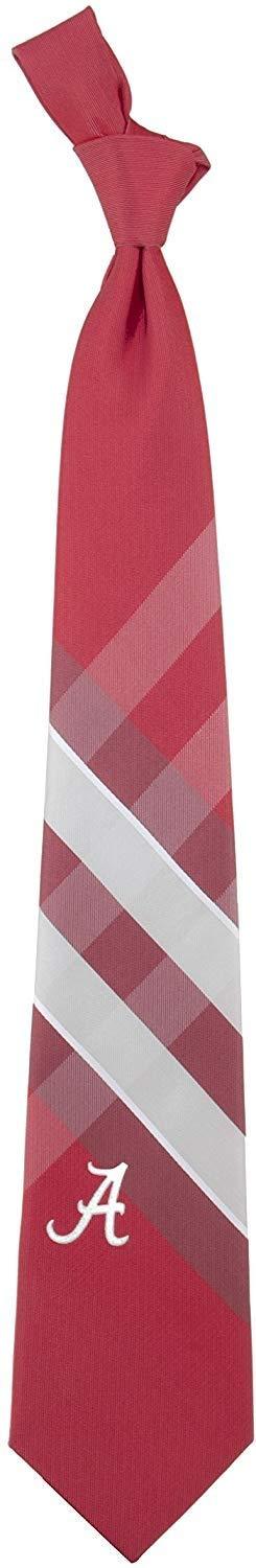 Eagles Wings Eagles Wings Alabama Ties Crimson Tide Mens Neckties (Grid Microfiber)