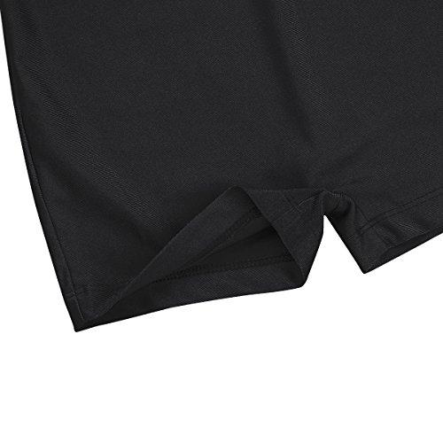 CHICTRY CHICTRY Girl\'s Children\'s Solid-Color Sleeveless Unitard Strappy Back Gymnastics Athletic Dance Bodysuit Clothes Black 5-6