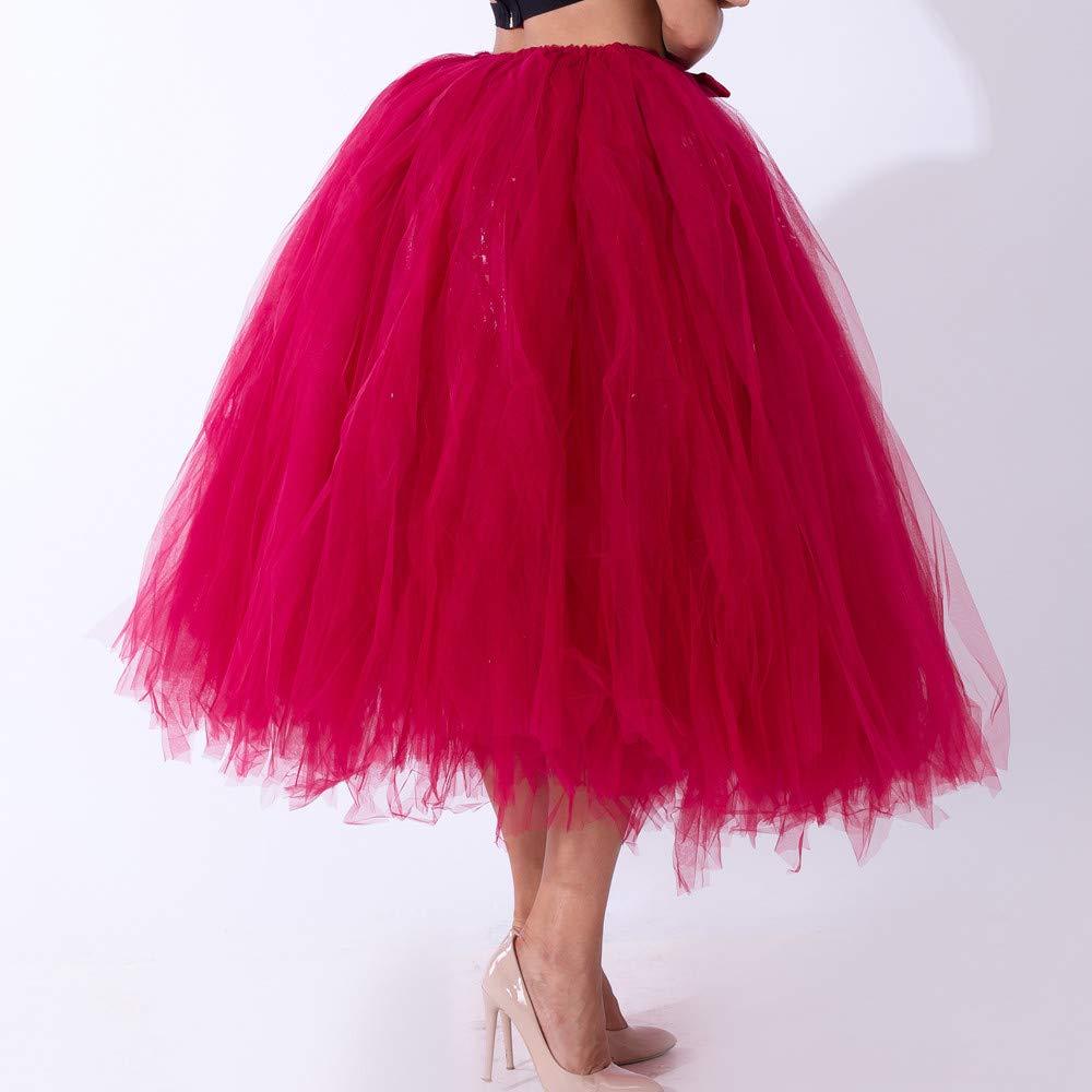 NineFit Basics Plus Size Tutu Skirts for Women Women Mesh TulleTutu Skirt Bridesmaid Princess Skirt Bubble Women Tutu Skirt Set Wine Red