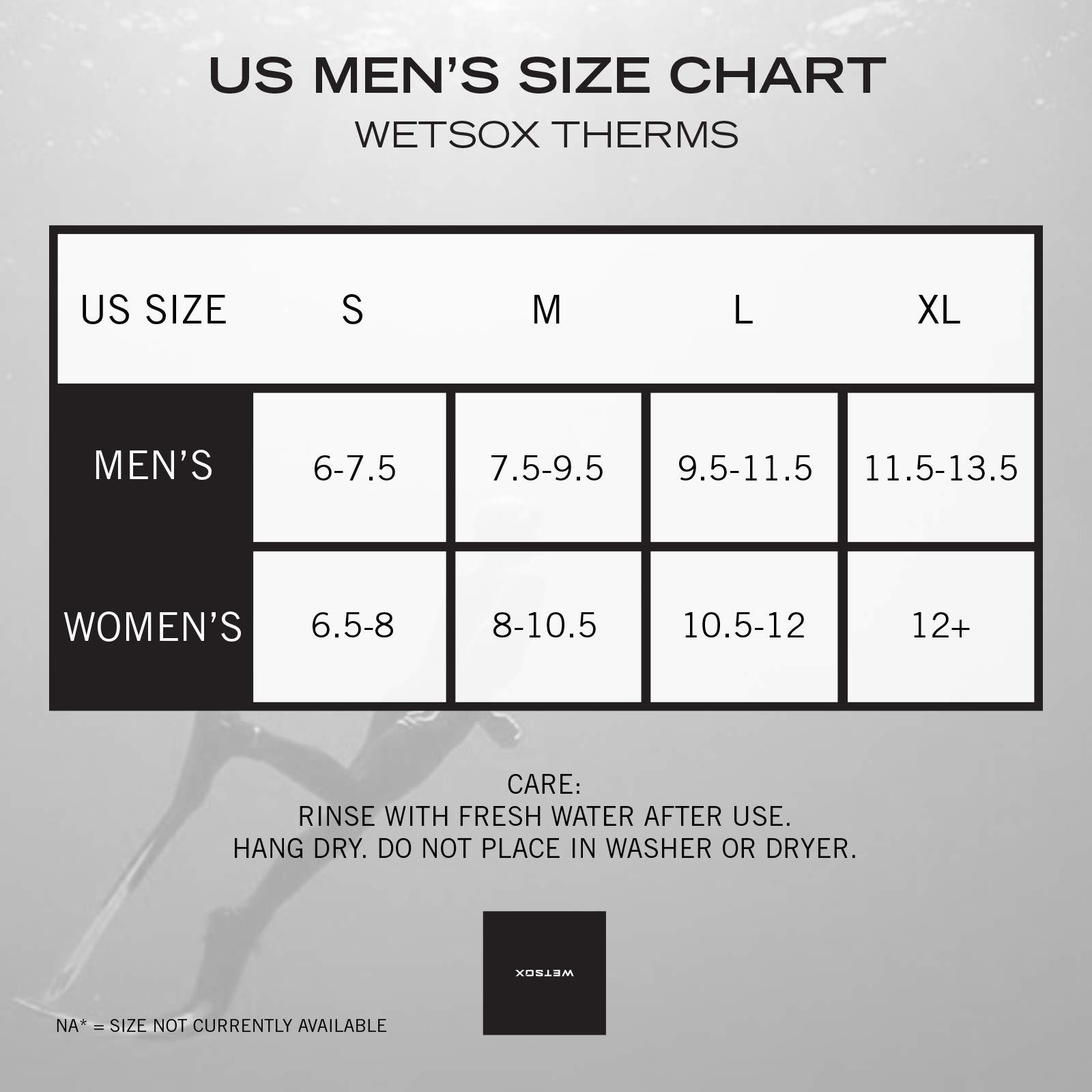 Wetsox Wetsox Thermals Wetsuit Socks | Comfortable, Insulated Diving & Surfing Socks for Cold Water, Non-Slip, Quick-Dry, Durable Outdoor Gear | 1 MM Neoprene for Extra Warmth | Small