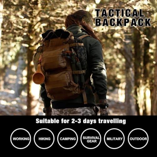 Mardingtop Mardingtop Tactical Backpacks Molle Hiking daypacks for Motorcycle Camping Hiking Military Traveling,25L Backpack