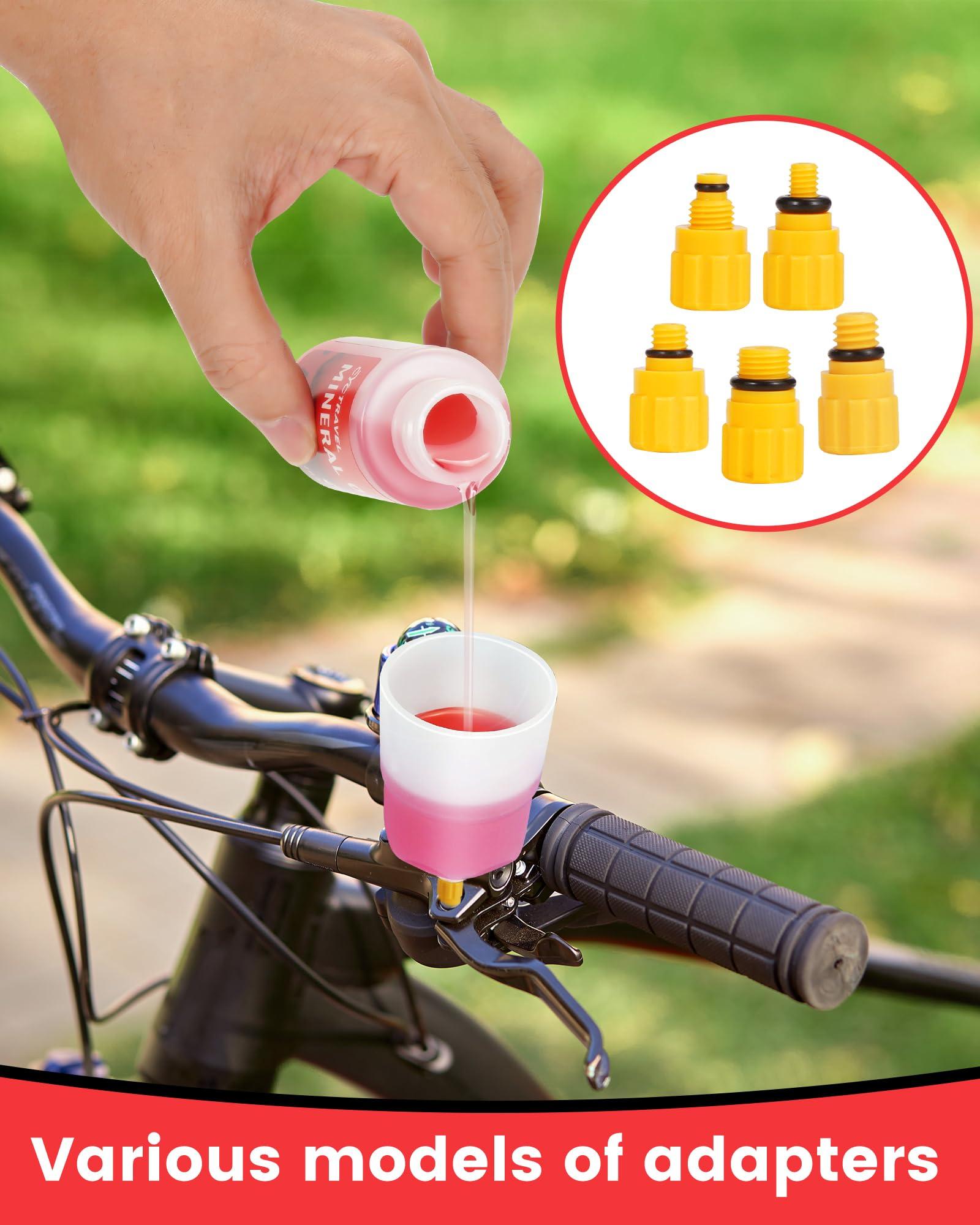 cyctravel cyctravel Brake Bleed Kit for Shimano, TEKTRO, TRP Hydraulic Disc Brakes, Mountain Brake Bleed Kit Including High Performance Mineral Oil Brake Fluid (120ml+300ml).