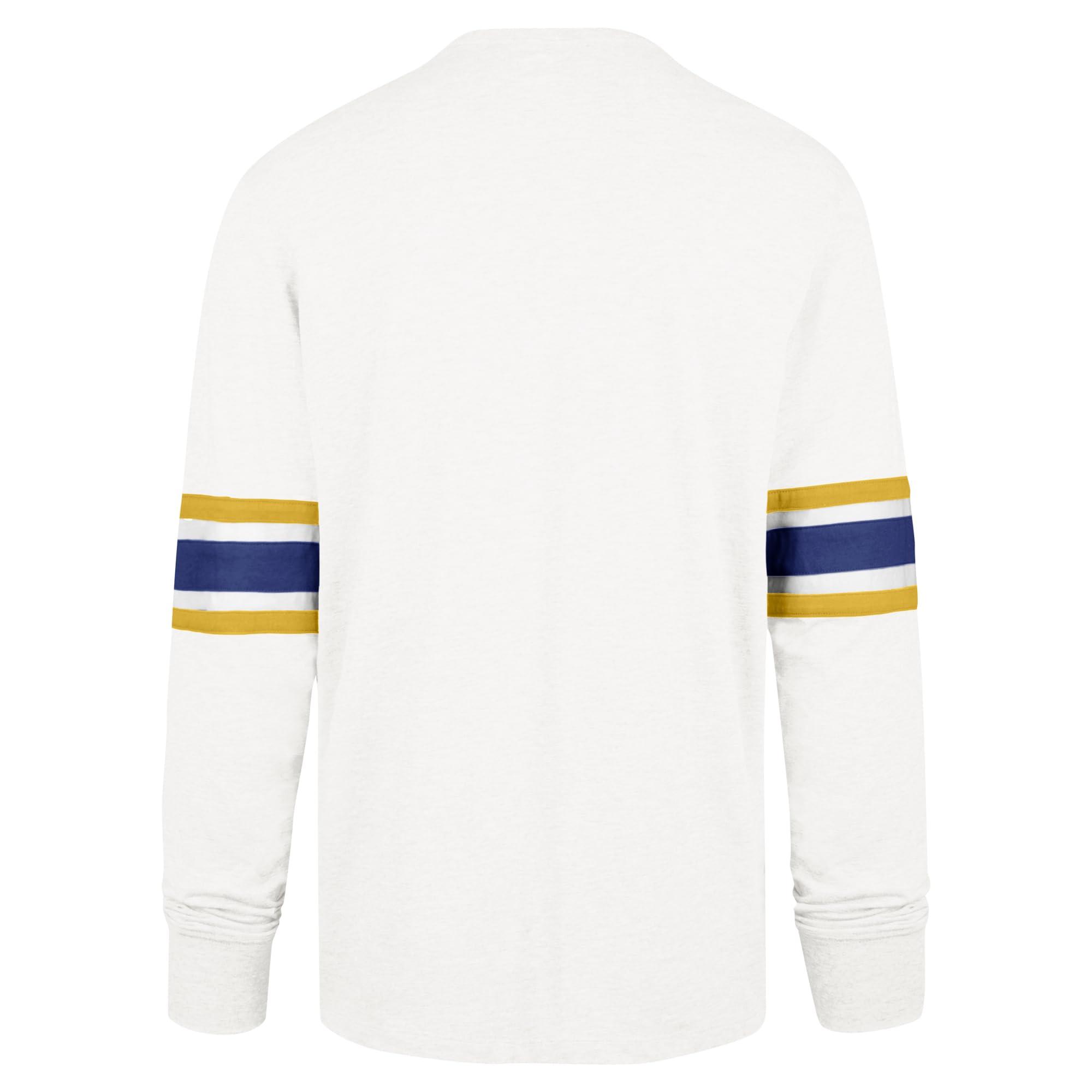 47 47 Men's White Los Angeles Rams Gridiron Premier Brex Long Sleeve T-Shirt