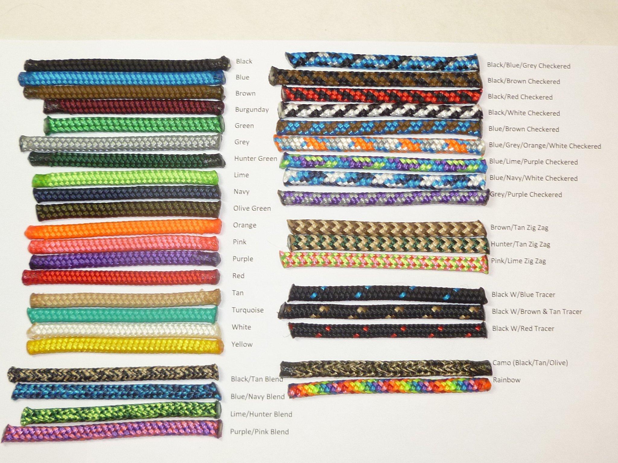 Big Sky Tack and Snacks 1/4\" Soft Polyester Rope Horse Halter, Black & White Checkered