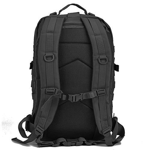 unp REEBOW GEAR Military Tactical Backpack Large Army 3 Day Assault Pack Molle Bug Bag Backpacks Rucksacks for Outdoor Sport Hiking Camping Hunting 40L Black XC
