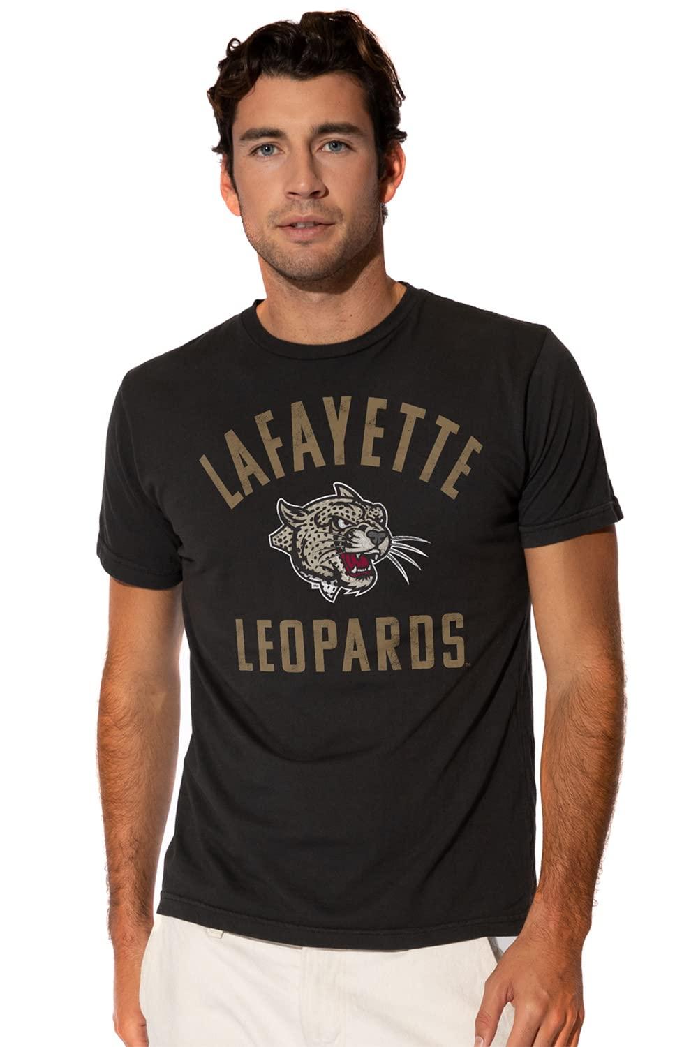LOGOVISION Lafayette College Official Large Logo Short Sleeve Mens Cotton T-Shirt,Black, Small
