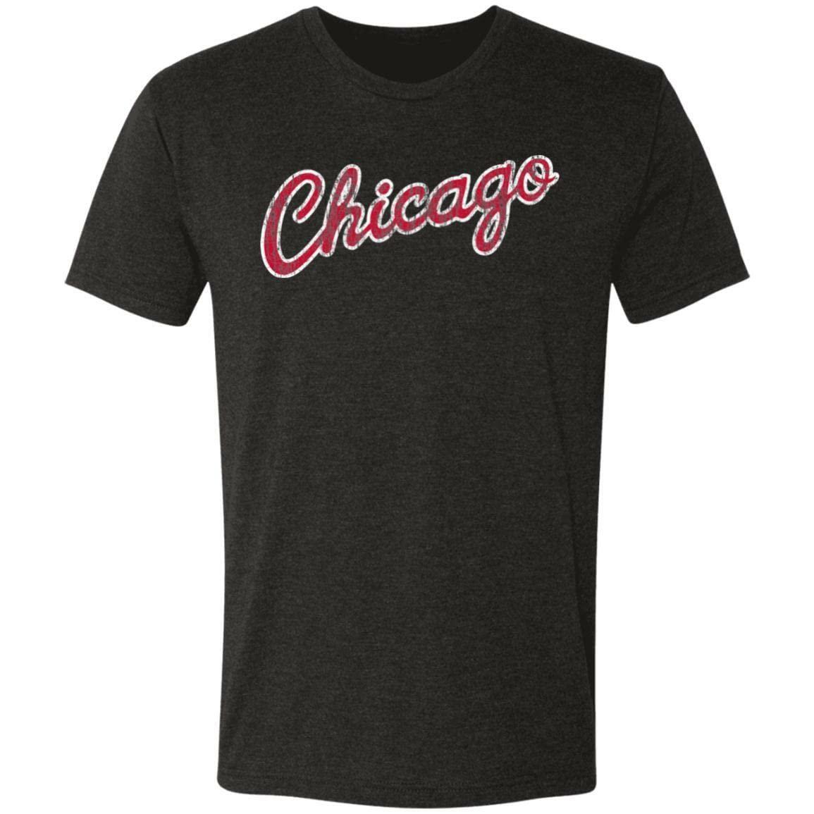 ThirtyFive55 ThirtyFive55 Chicago MJ Retro Script Tri-Blend Tee Vintage Black L