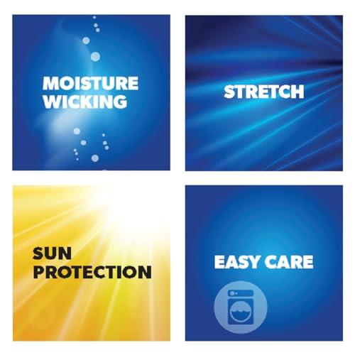 PGA TOUR PGA TOUR Stretch360 Womens Golf Shorts with Comfort Waistband, Moisture-Wicking, Sun Protection, Straight Fit, 9.5\" Inseam, Bright White, 18