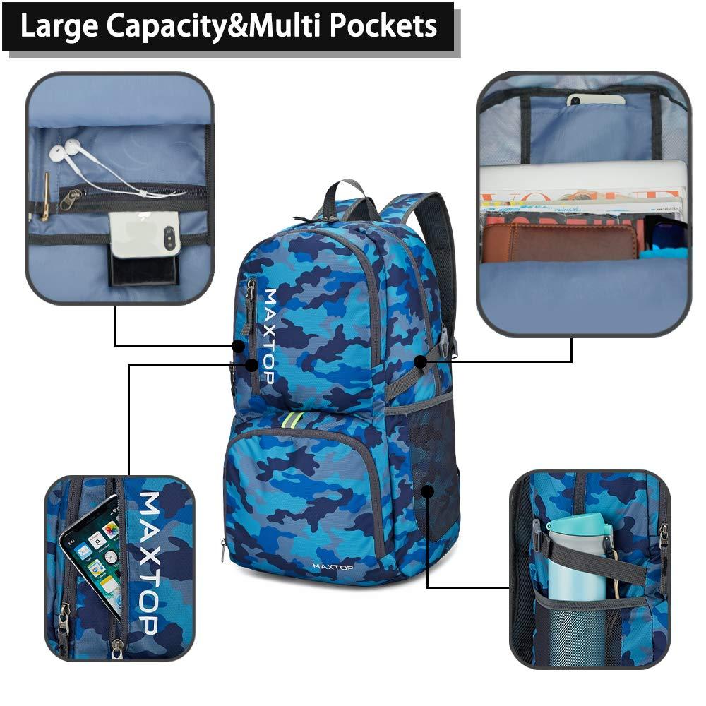MAXTOP MAXTOP 40/50L Lightweight Packable Backpack for Hiking Traveling Camping Water Resistant Foldable Outdoor Travel Daypack