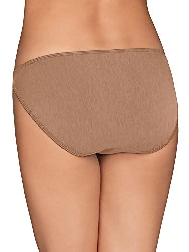 Vanity Fair Vanity Fair Women's Illumination String Bikini Panties, Silky Stretch & Satin Trim, Totally Tan, 8