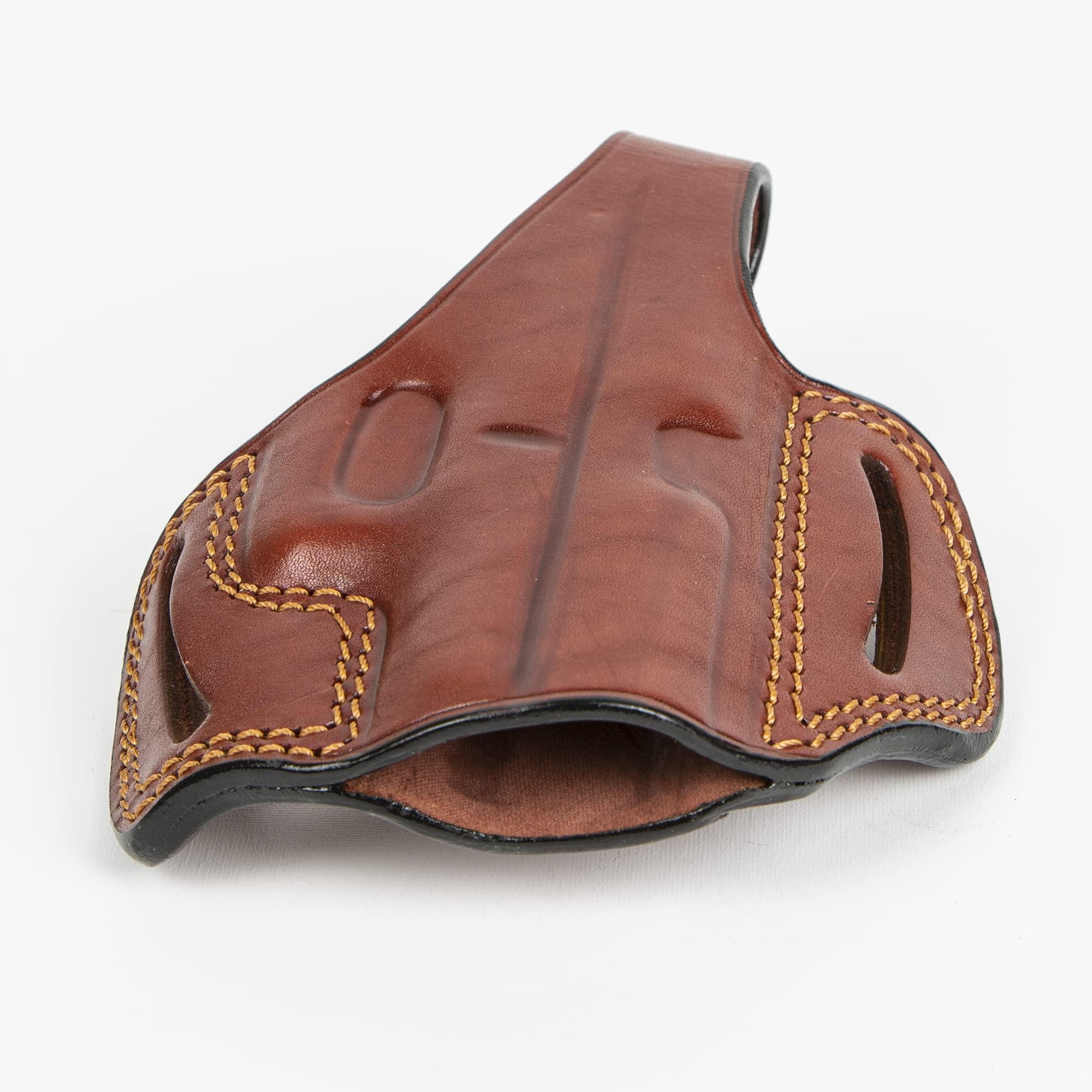 EDS Holster EDS Holster for Glock 43 OWB Leather Handmade Gun Holster (Brown)