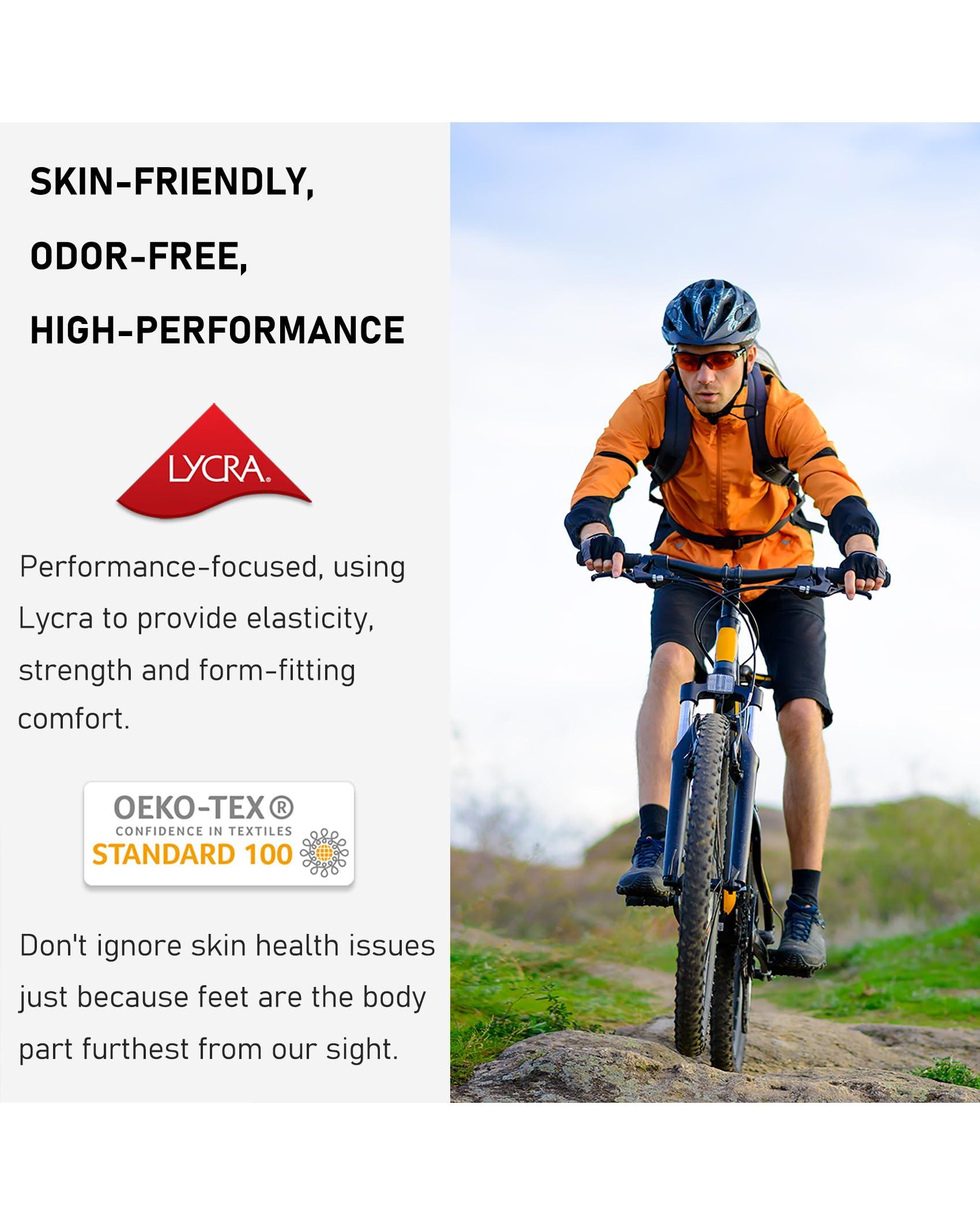 SITOISBE SITOISBE Quarter Compression Socks for Men Women, Cushioned Running Hiking Socks, Large, Hi-viz Yellow (4 Pairs)