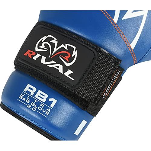 RIVAL RIVAL Boxing RB1 2.0 Ultra Bag Gloves, Hook and Loop Closure - Super-Resistant Microfiber, High-Density Foam, Breathable Mesh Palm