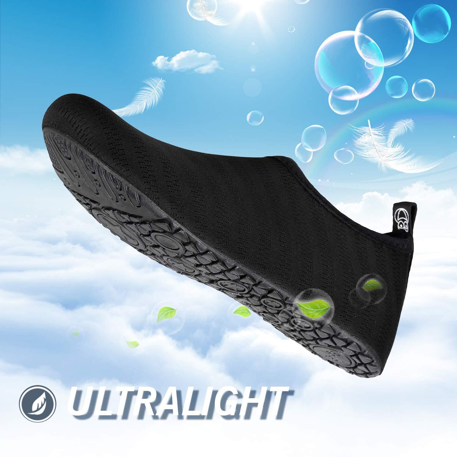 IceUnicorn IceUnicorn Water Shoes Men Women Beach Swim Aqua Barefoot Socks Pool Quick Dry Yoga(liuxingyu Black 38/39)