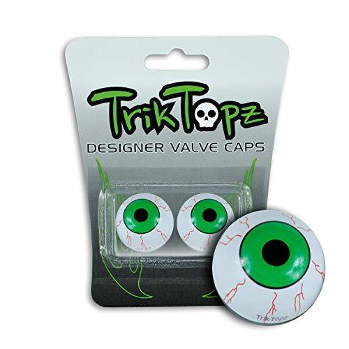 Trick Topz Trik Topz Eyeball Valve Caps, Green