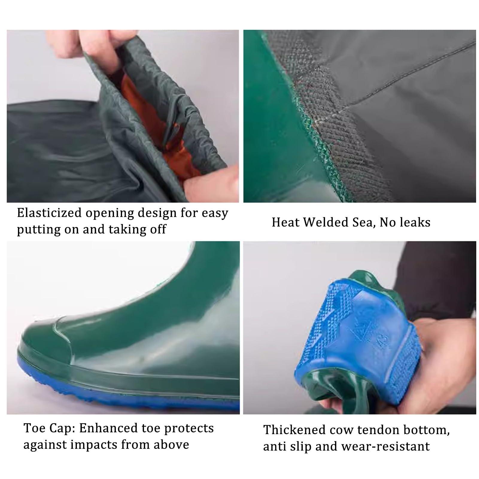 JCWGLY JCWGLY Waterproof Hip Waders, Lightweight Hip Boots for Adult Men Women, Outdoor Fishing and Hunting Wading Boots(5.5)