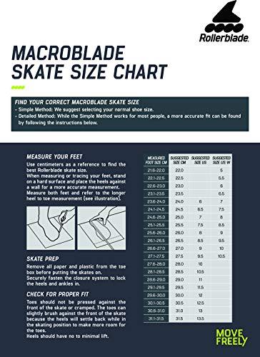 Rollerblade Rollerblade Macroblade 100 3WD Mens Adult Fitness Inline Skate, Black and Saffron Yellow, Performance Inline Skates