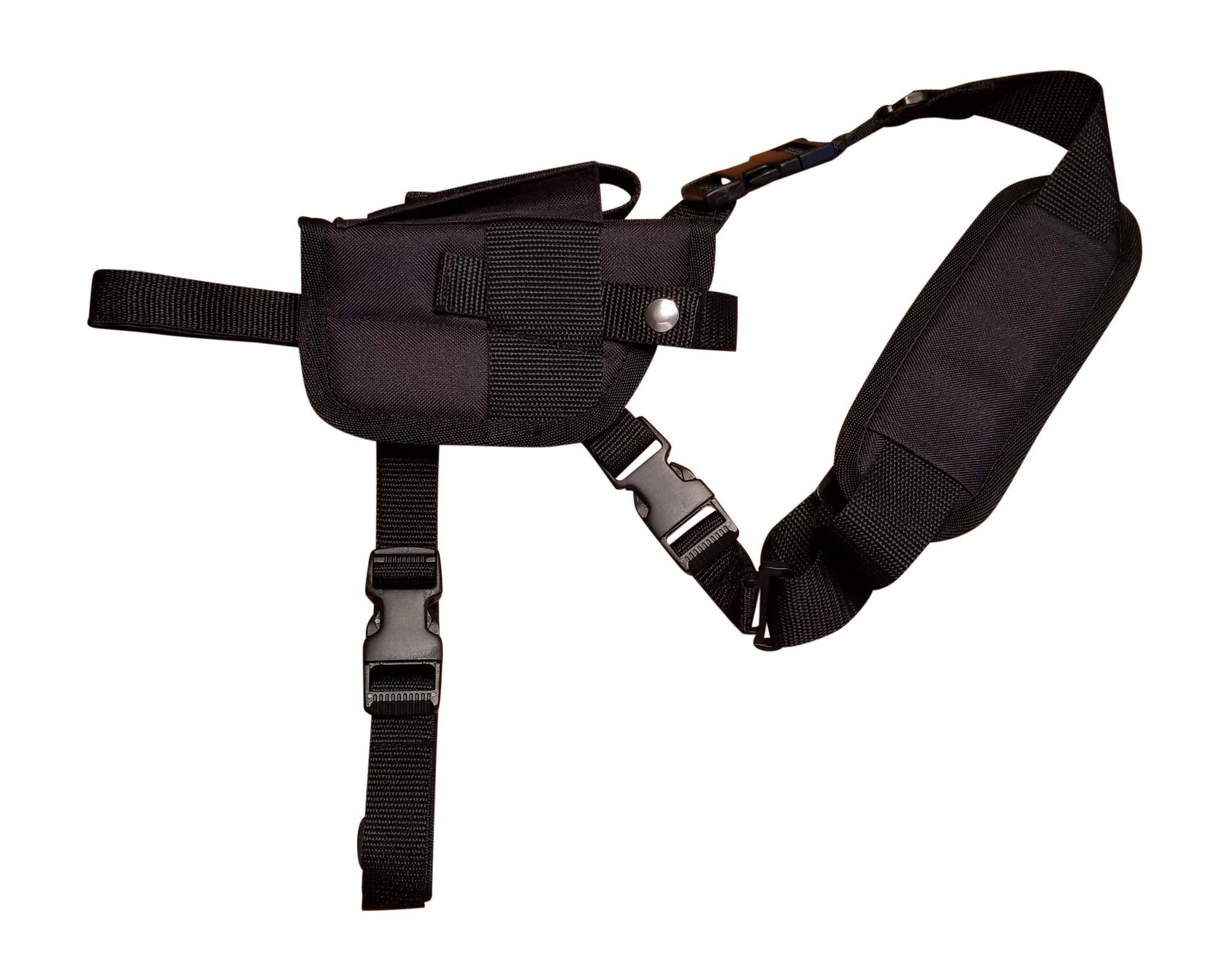 Silverhorse Holsters Silverhorse Holsters Chest/Shoulder Gun Holster | Fits Glock 26 27 29 30 33 36 39 with a Laser and 3" - 3.9" Barrel and Other Similar Sized Guns (Left)
