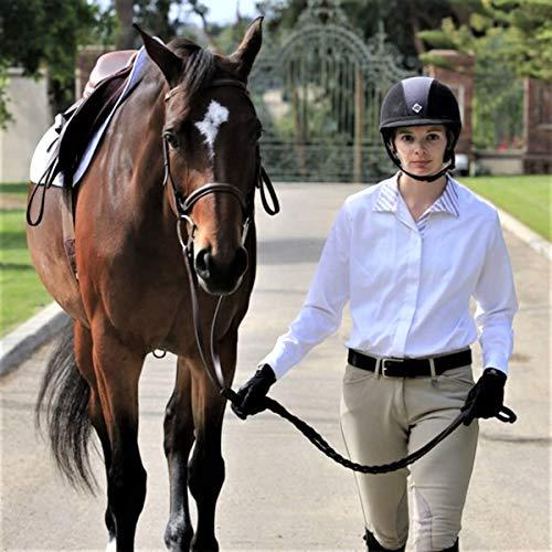 Great White Derby Rope Blue & White 5/8 x 200 Solid Braid Multifilament Utility Propylene All Purpose MFP, Soft Touch Equestrian, Cord for Crafts, Sport, Landscaping, Horse Tack, Pets leash & Dcor, Made in USA