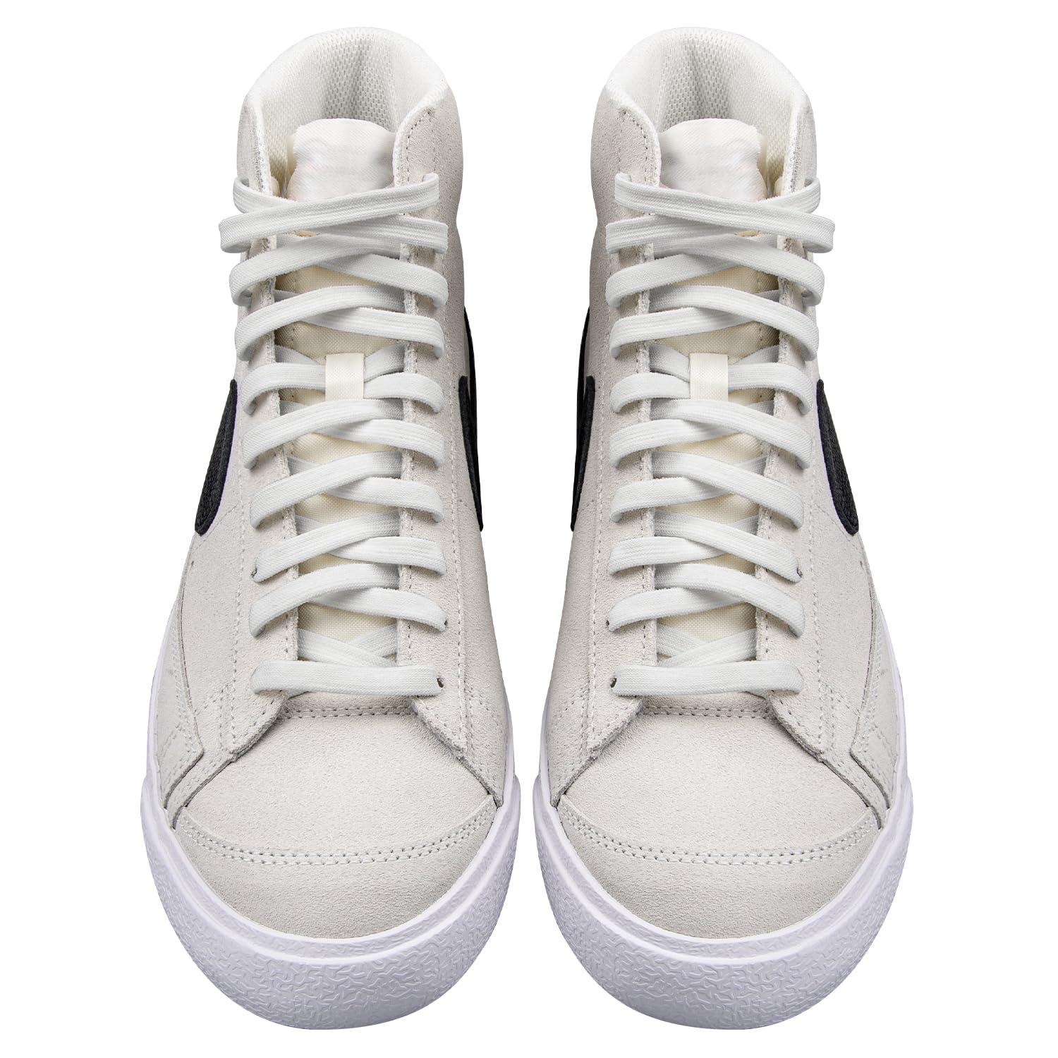 Endoto 2 Pairs Elastic Shoe Laces for Nike Blazer Flat Stretchy Bungee Replacement Shoelaces(Color:White,Size:54Inch)