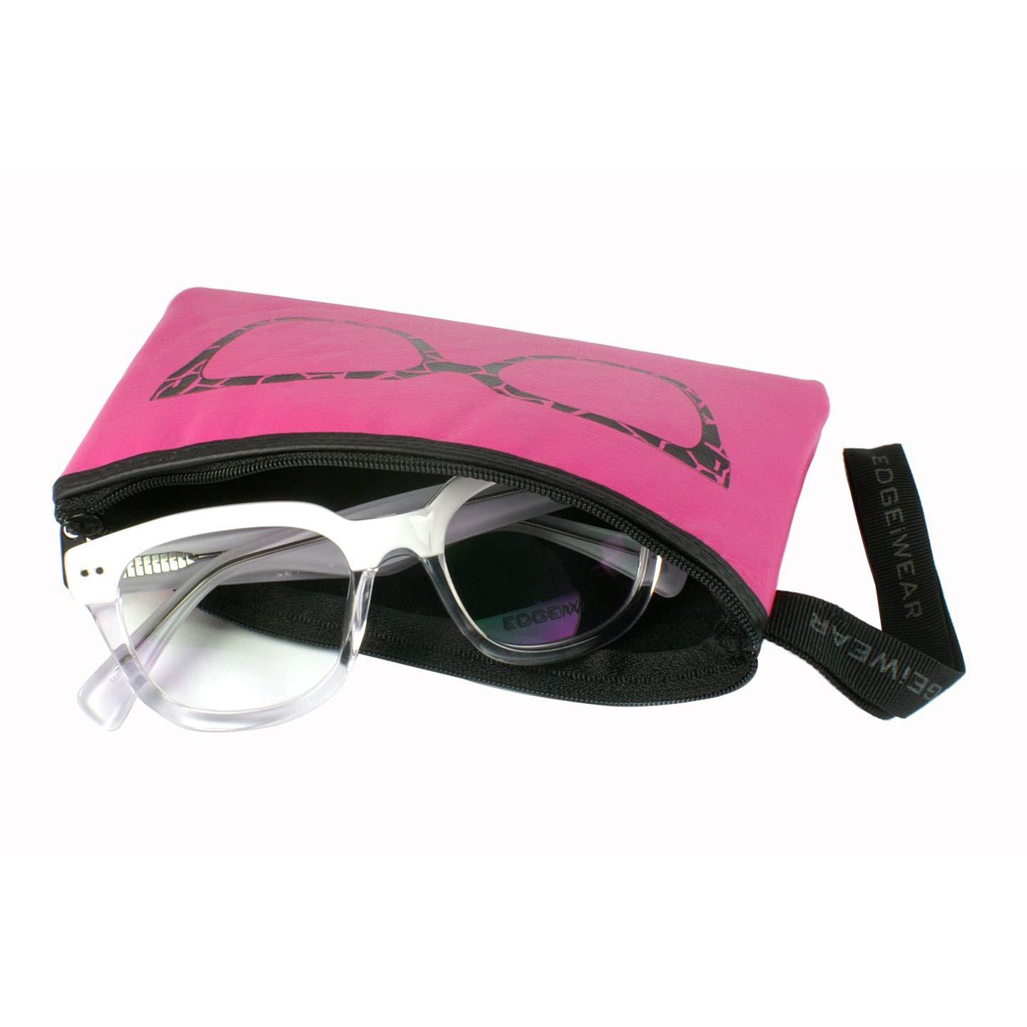 EDGEIWEAR Edge I-Wear Fashion Wristlet Clutch for Glasses & Phones B78-SET-2(GOLD1 / PINK1)