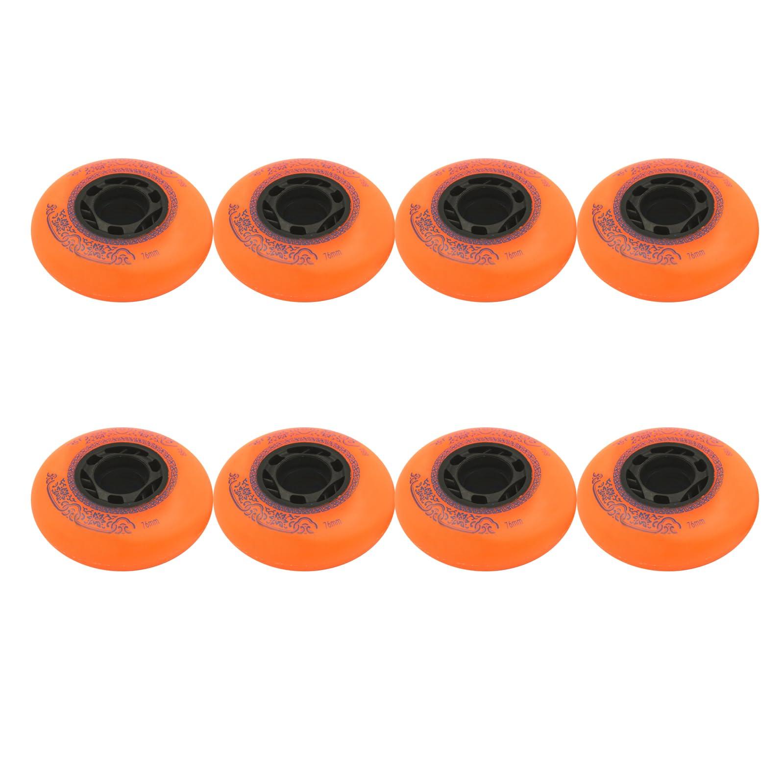 JHKJ JHKJ Inline Wheels 73mm 76mm 80mm Inline Speed Skating Wheel Replacement Wheels 90A with Bearing for Indoor Outdoor,O,72MM