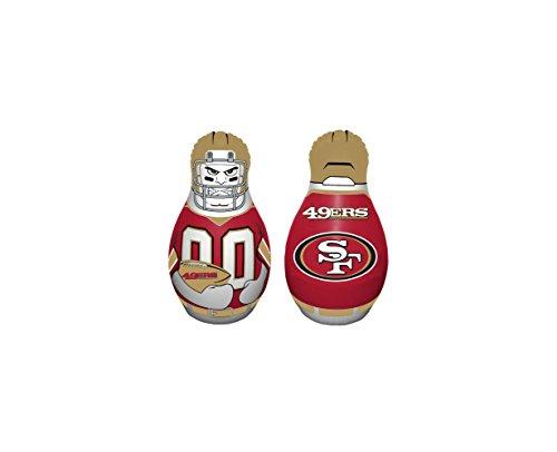 Fremont Die Fremont Die NFL San Francisco 49ers Bop Bag Inflatable Tackle Buddy Punching Bag, Mini: 12" Tall, Team Colors