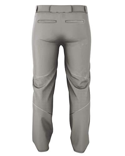 Alleson Athletic Alleson Athletic Boys Crush Premier Braided Baseball Pant Stretch Fabric, Reinforced Knees, and Comfortable Fit, Grey/Royal, X-Large