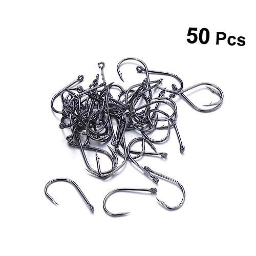 BESPORTBLE BESPORTBLE High Carbon Steel Fishing Treble Hooks Set 100 Pcs for Bass Pike Freshwater Saltwater Sturdy and Non-Corrosive