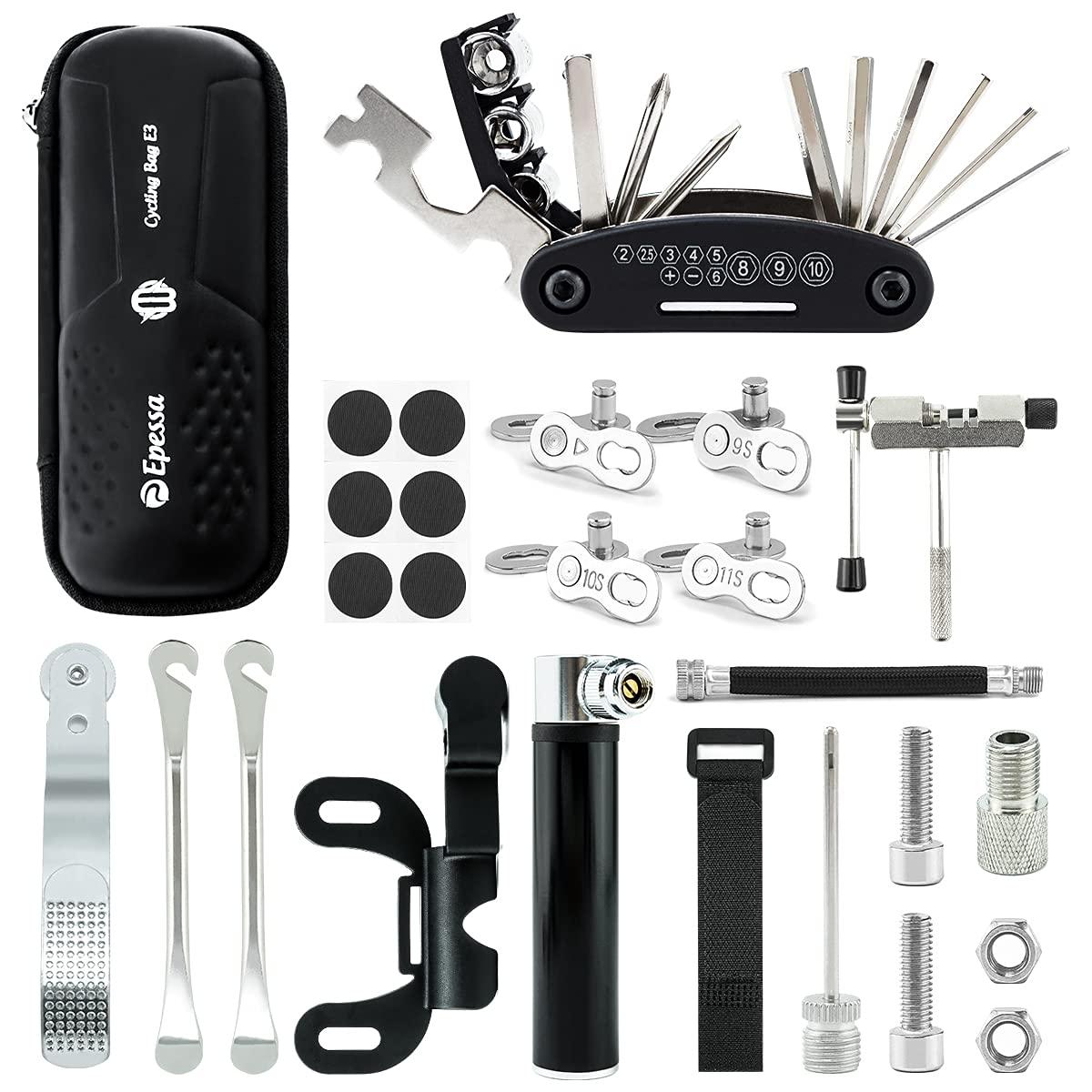 Epessa Epessa Bike Bag for Bike Water Bottle Cages Bicycle Multifunctional Water Bottle Cage Bag with Sealed Zipper for Bicycle Repair