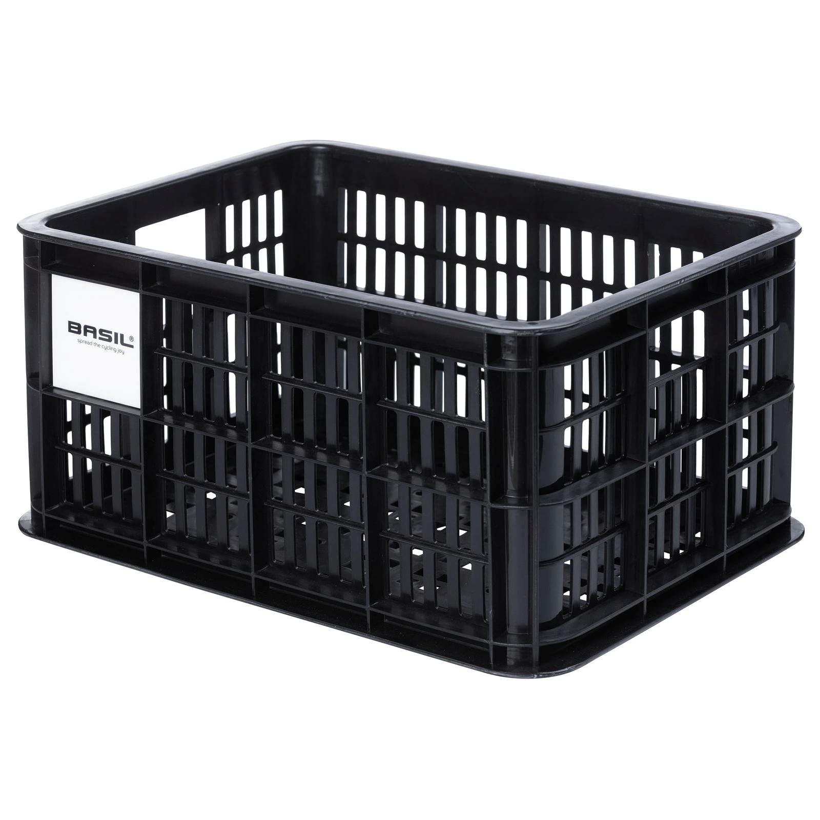Basil Basil B.V. Unisex - Adult Crate Bicycle Box, Black, 40.4 x 29.8 x 20.2 cm