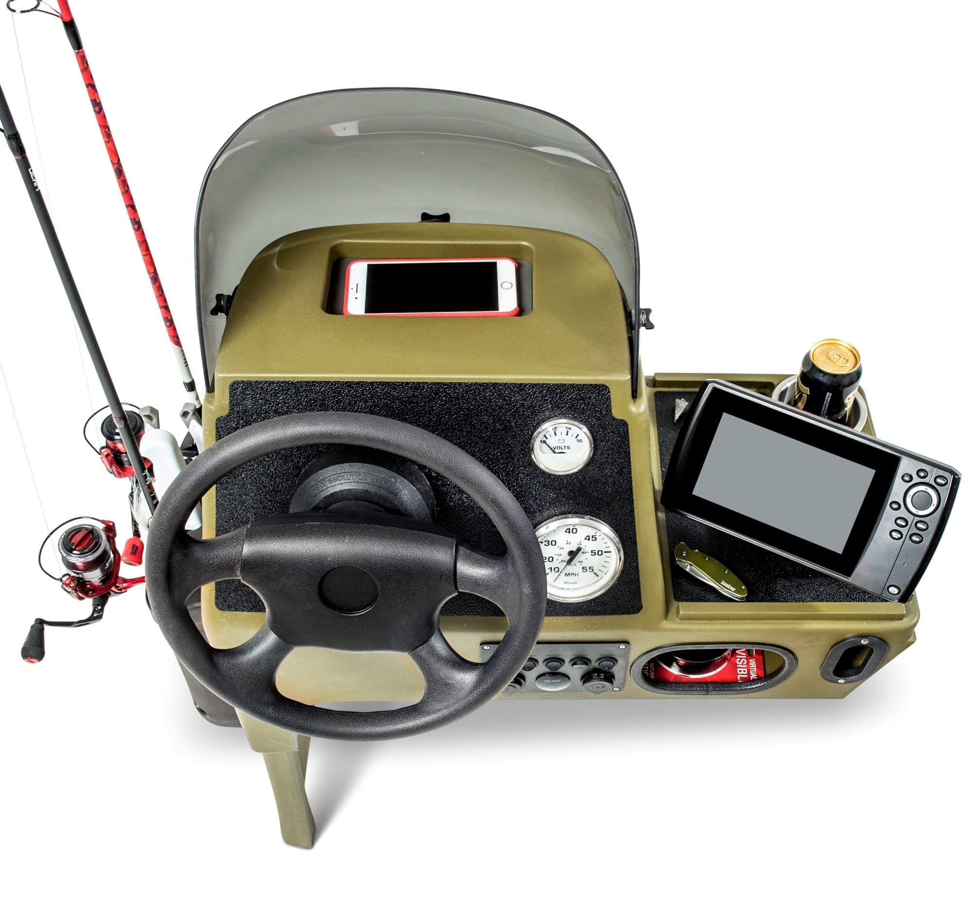 REVOLUTION PRODUCT DEVELOPMENT RPD 1822 Side Console Kit for Jon Boat, Skiffs and More, Green