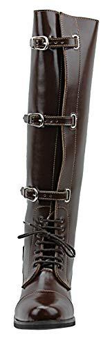 Hispar Hispar Mens Man Stallion Field Horse Riding Boots Stylish Fashion Equestrian - Brown 11.5 Wide Calf