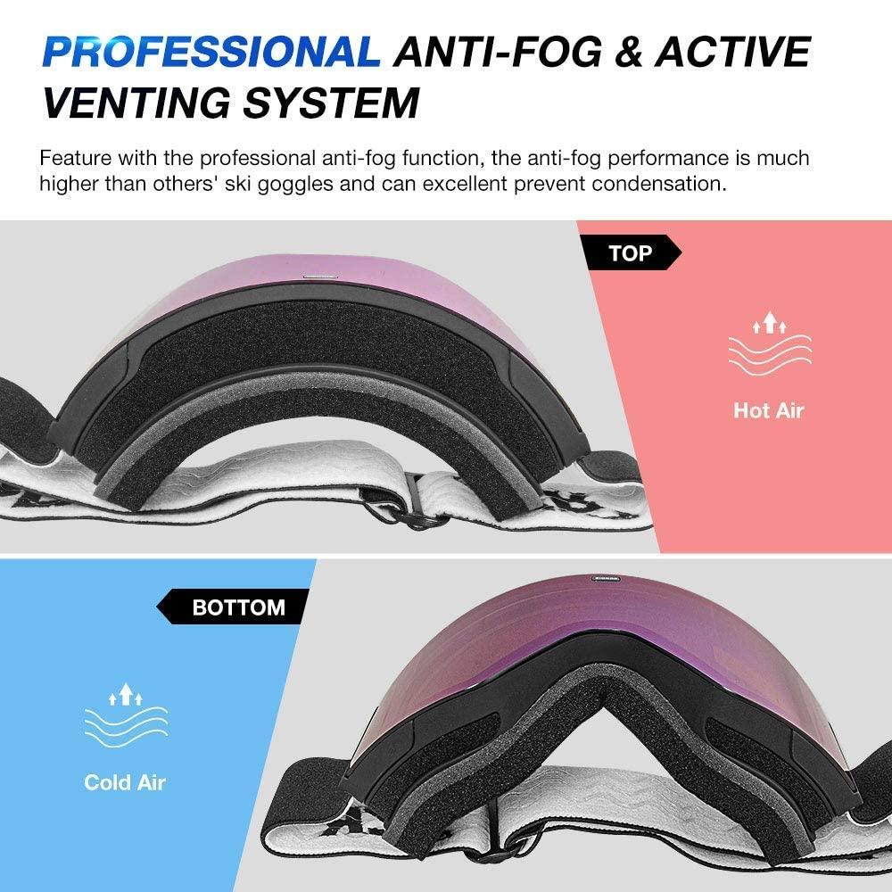 ZIONOR ZIONOR Ski Goggles with X 11 Magnetic Ski Goggles