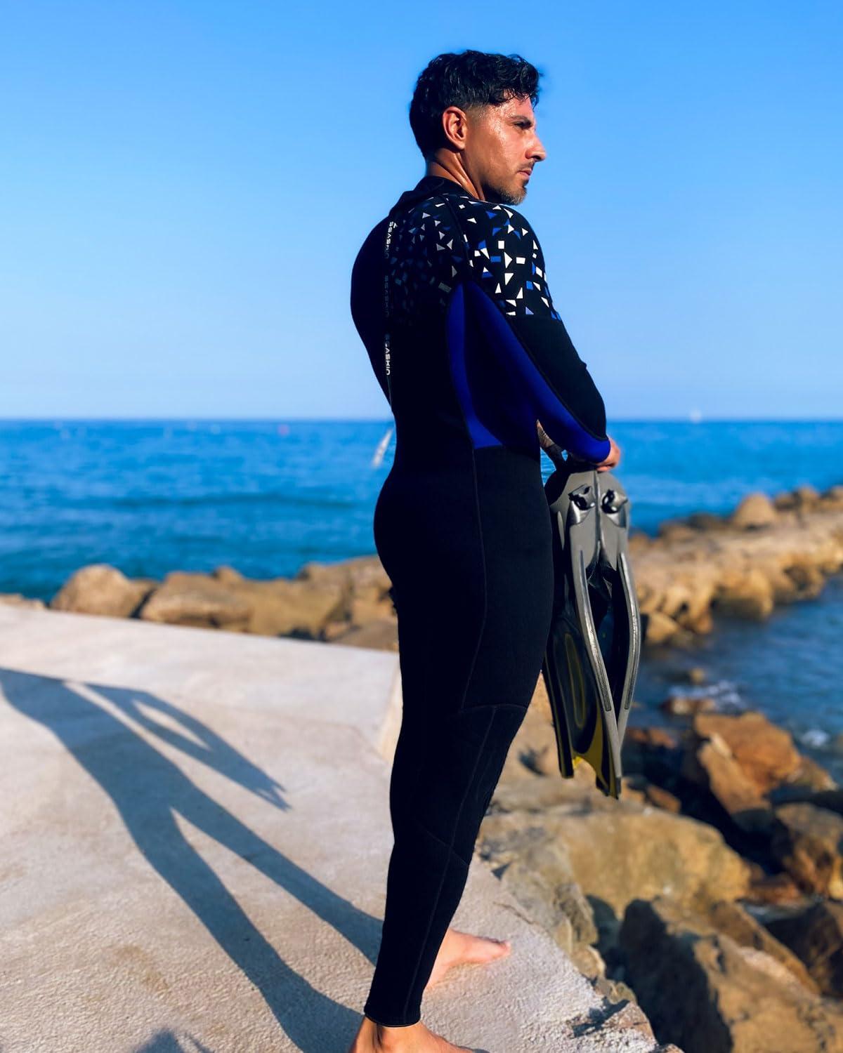 Seaskin Seaskin Full Wetsuits for Men Womens 3mm Back Zip