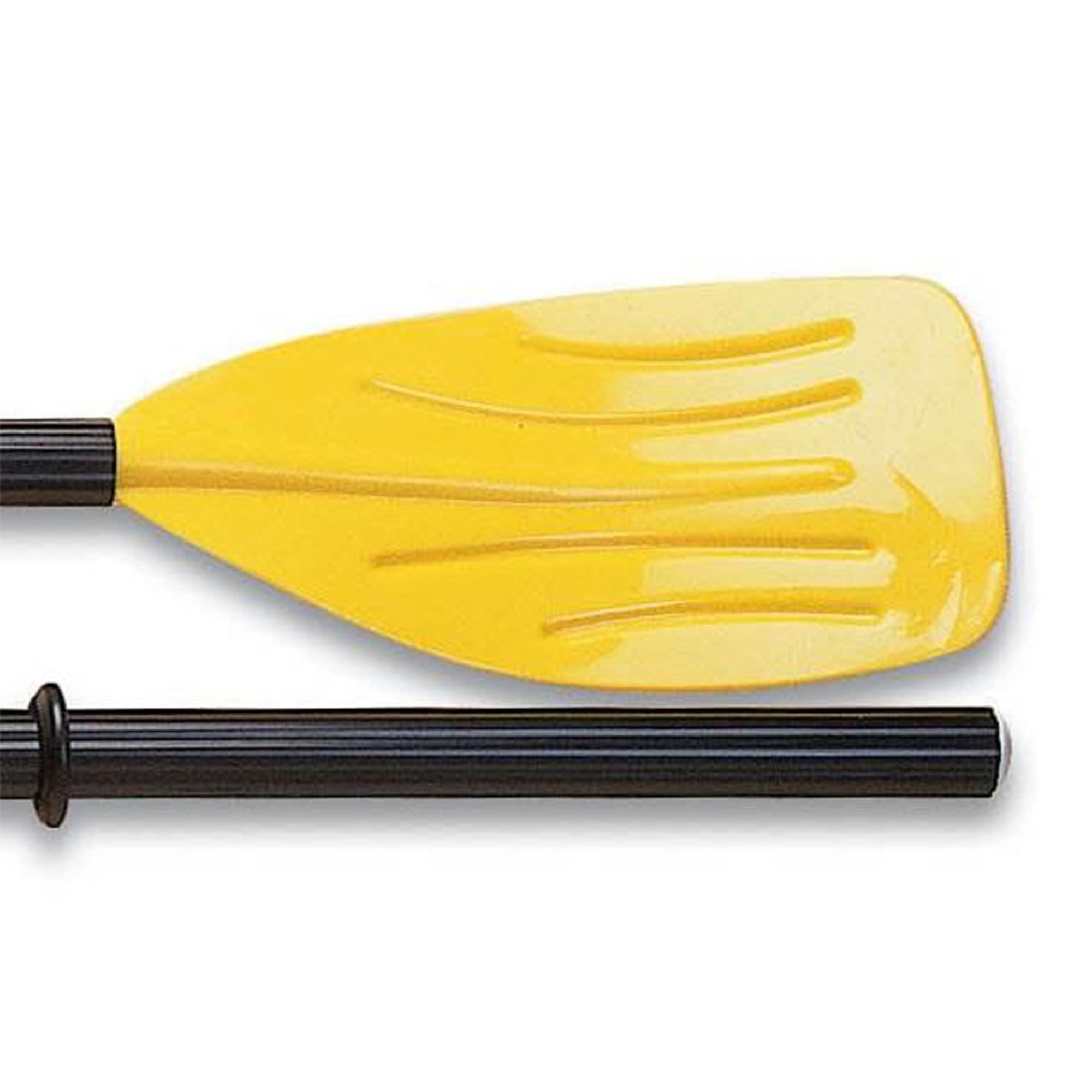 INTEX INTEX 59623E 48" Deluxe French Oars: Easy 3 Piece Assembly Ribbed Blade Retainer Rings TUV RL approved Perfect for Inflatable Boats