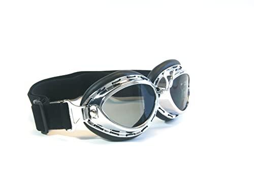 CRG Sports CRG Sports Vintage Aviator Pilot Style Motorcycle Goggles Cruiser Scooter Goggle for Men,Women,Adults,Youths