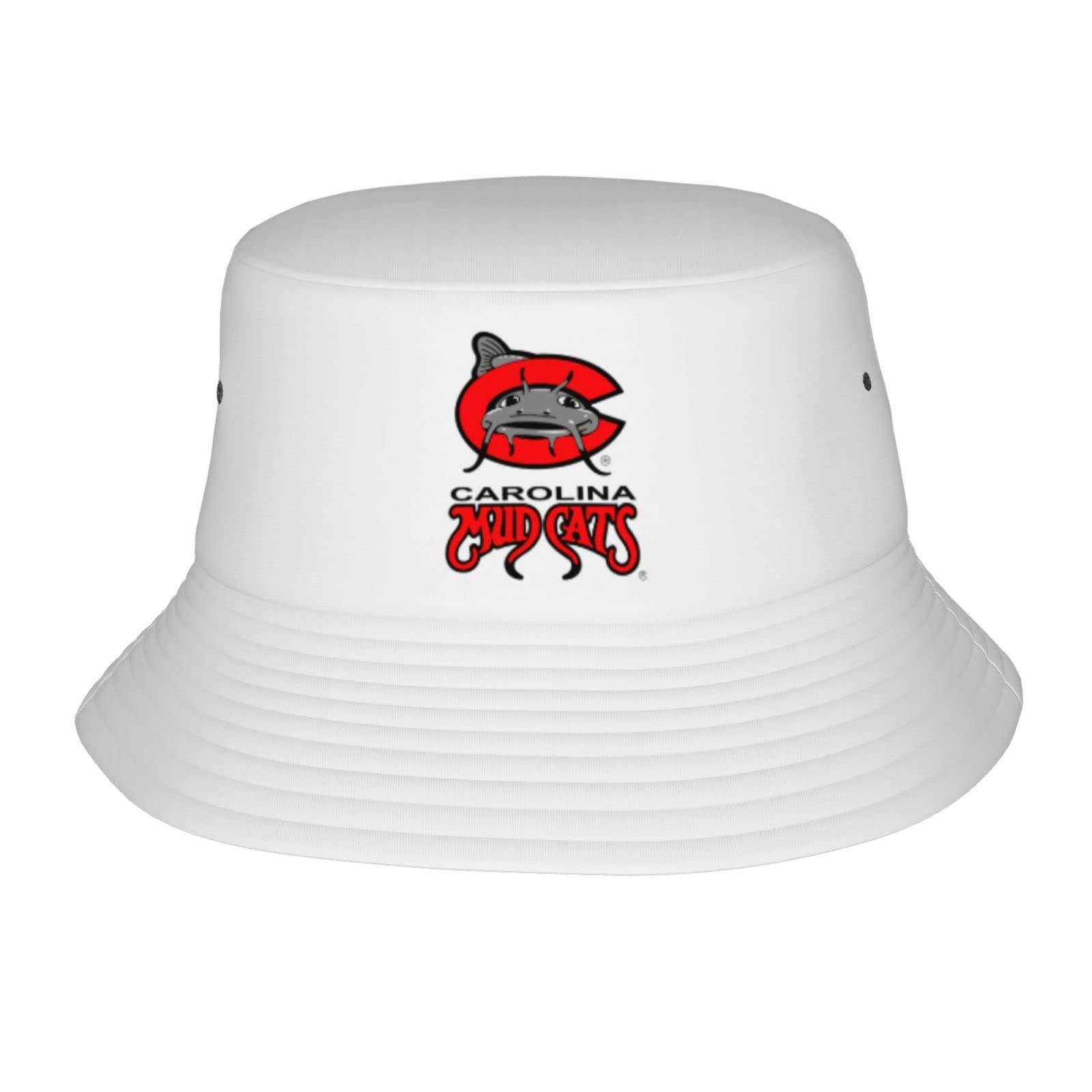 Parndeok Carolina Mudcats Bucket Hats Fashion Sun Cap Packable Outdoor Fisherman Hat for Women and Men Black
