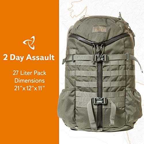 Mystery Ranch Mystery Ranch 2 Day Backpack - Tactical Daypack Molle Hiking Packs, Foliage, SM/MD