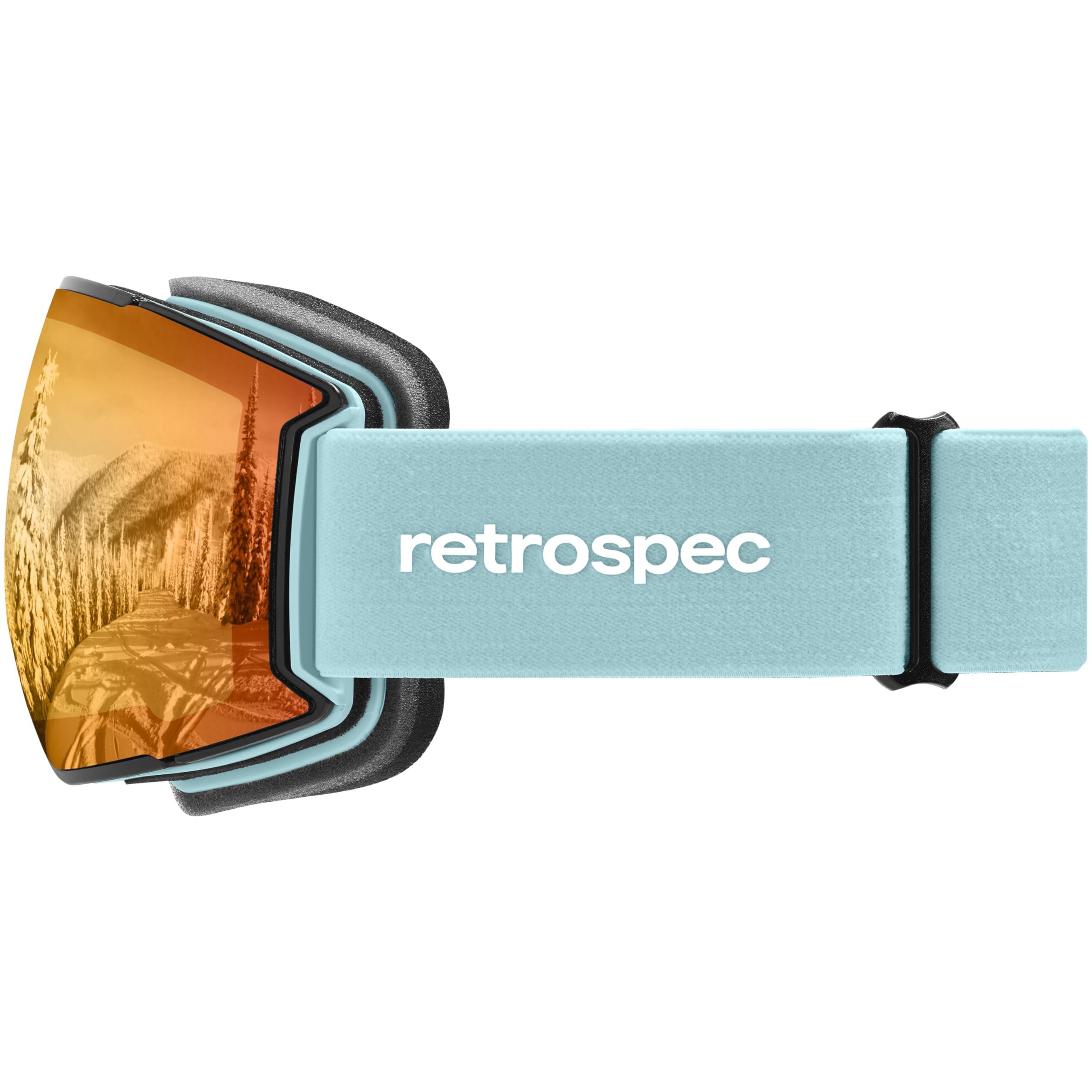 Retrospec Retrospec Zenith Ski Goggles for Men and Women Over Glasses, UV Protection, Anti-Fog, Scratch Resistant Snow Goggles for Skiing and Snowboarding
