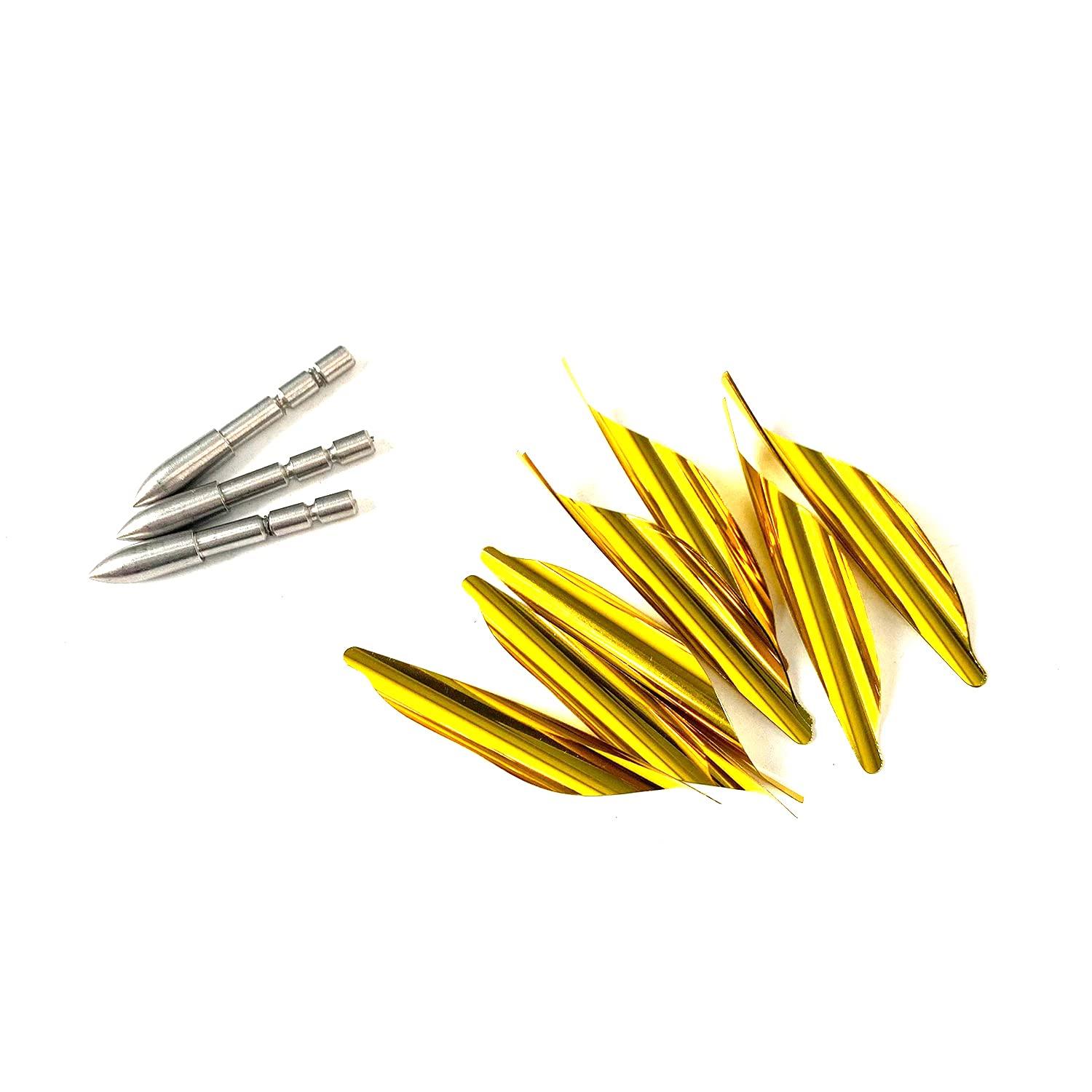 ACCMOS Spine 1000 Arrow for 30 Lb Recurve Bow 22 Inch Arrow Target Practice Arrow Hunting Arrow Carbon Arrows Adult Youth Archery Indoor Outdoor Shooting Bullet Tip 12pc