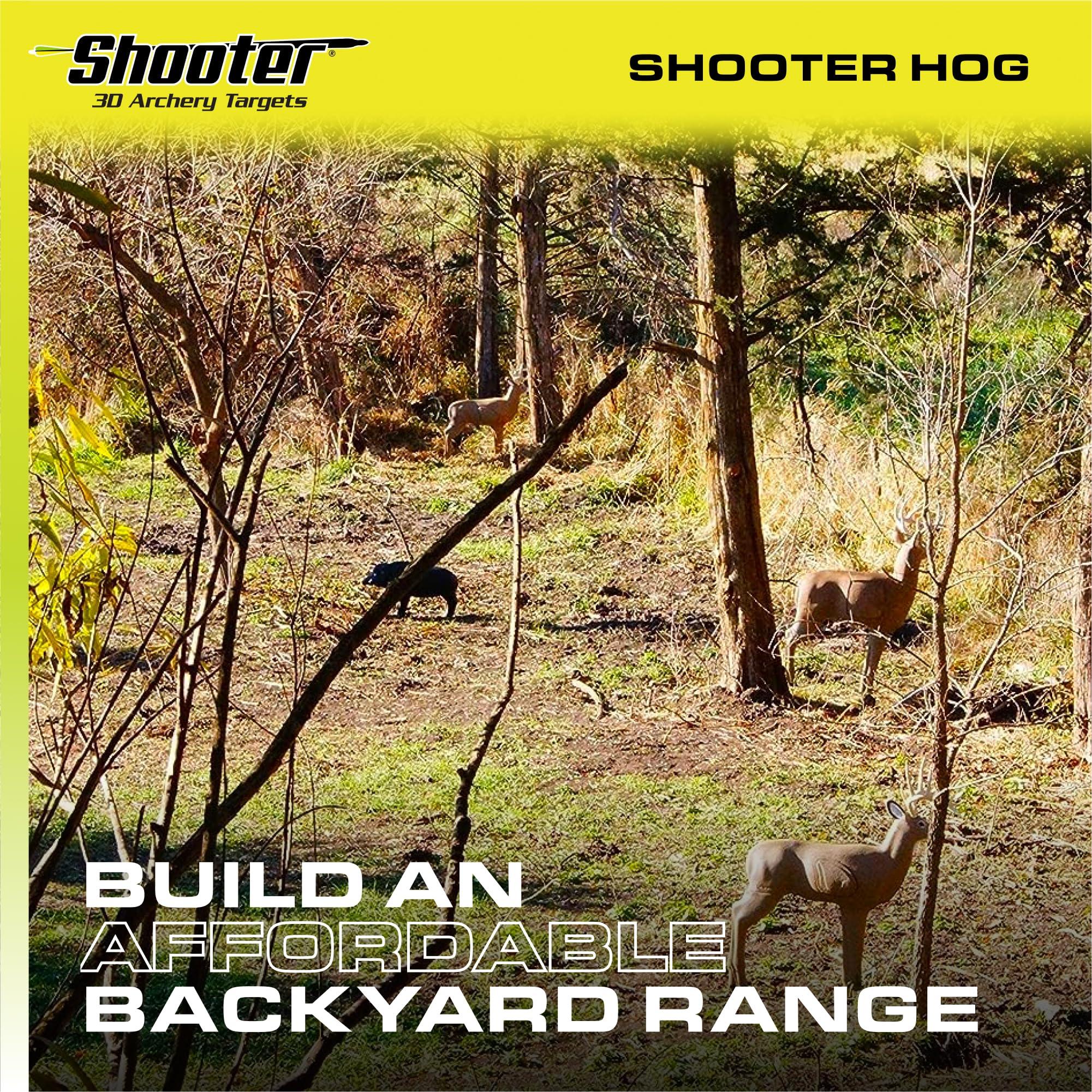 Shooter Field Logic-Shooter 3D Archery Hog Target, Black, One Size